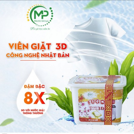 Viên Giặt 3D Trắng 30 viên